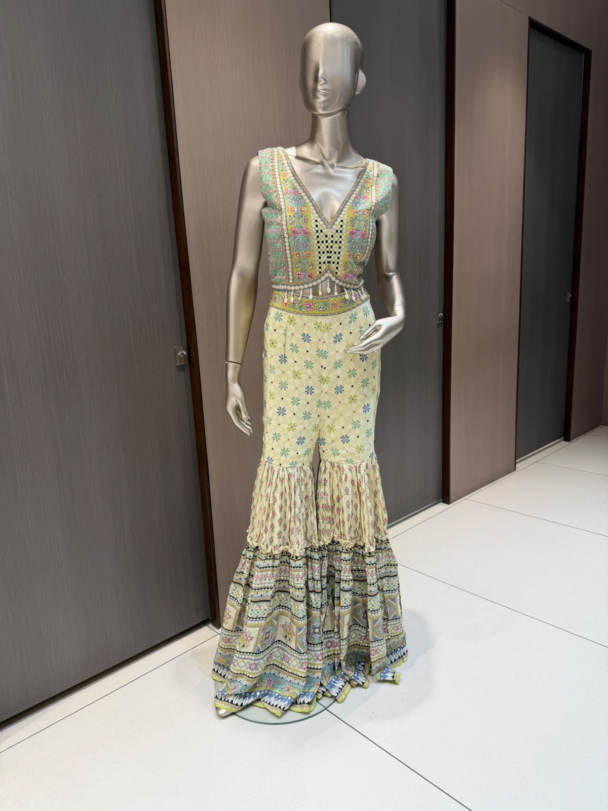 AKRITI 3 Piece Indowestern Gharara Suit