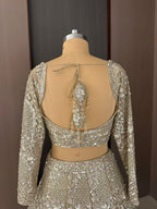 Nyraa Ornate Beige Embroidered Lehenga Choli