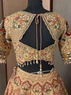 Nyraa Ornate Beige Lehenga Choli Set