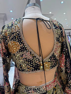 Nyraa Black Printed Lehenga Choli Set