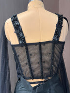 NAVYAA Black Fish Cut Gown