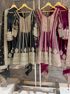 Mira Black & Grey Anarkali Farshi Salwar Suit