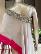 AKRITI 3 Piece Blush Pink Indo-Western Suit