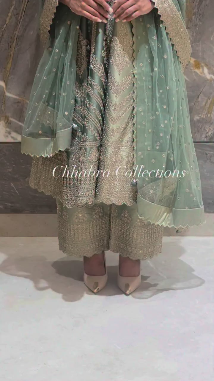 Mira Pista Anarkali Farshi Salwar Suit